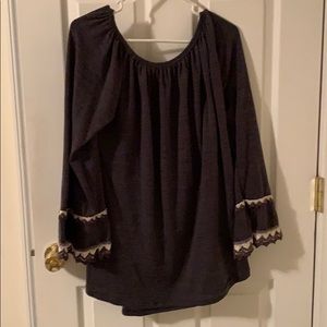 Win Win top, boho sleeves. L-XL